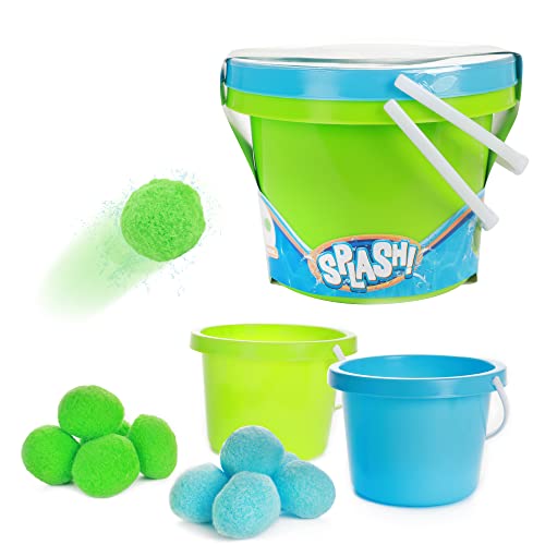 Toi-Toys 65257A Bombes à EAU réutilisables Splash Wiederverwendbare Wasserbomben, 10 Stück – Ø 6 cm, Lot de 10 - Ø 6 cm von Toi-Toys