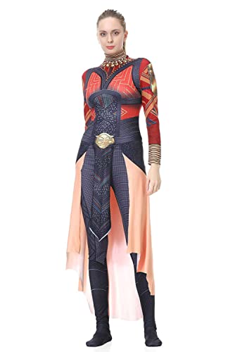 Toitaly Erwachsene Wakanda Forever Okoye Cosplay Kostüm für Frauen Okoye Overall Outfits Halloween von Toitaly