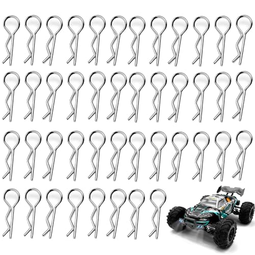 80 Stück RC Zubehör R-Typ Karosserie Clip Pin, RC Auto Body Clip Pin, RC Karosserie Clips, RC Auto Clip Pins, Clips RC Auto, für 1/10–1/12 Teile für RC Car/Offroad-Buggy/Truck-Verkleidung von Tokaneit