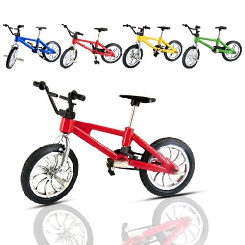 4 Stück Miniatur Mountainbike, Legierung Finger Mountainbike, Mountainbike-Modell Spielzeug, Miniatur Finger Bike, Modell Mini Mountainbike, Modell Bike Gadgets für Unterricht, Zuhause, Büro, Verein von Tokaneit