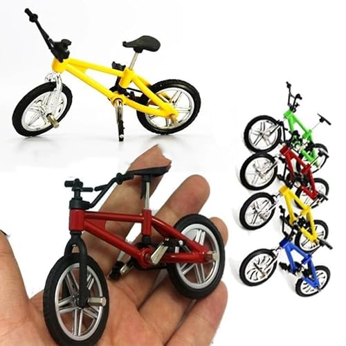 4 Stück Miniatur Mountainbike, Legierung Finger Mountainbike, Mountainbike-Modell Spielzeug, Miniatur Finger Bike, Modell Mini Mountainbike, Modell Bike Gadgets für Unterricht, Zuhause, Büro, Verein von Tokaneit