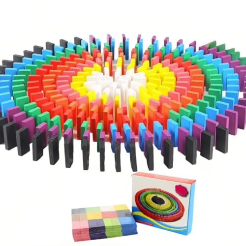 Tokaneit 120 Stück Farben Domino Baustein Blöcken Set, Domino Steine Holz, Bunte hölzerne Bausteine Tokaneit 120 Stück Farben Domino Baustein Blöcken Set, Domino Steine Holz, Bunte hölzerne Bausteine von Tokaneit
