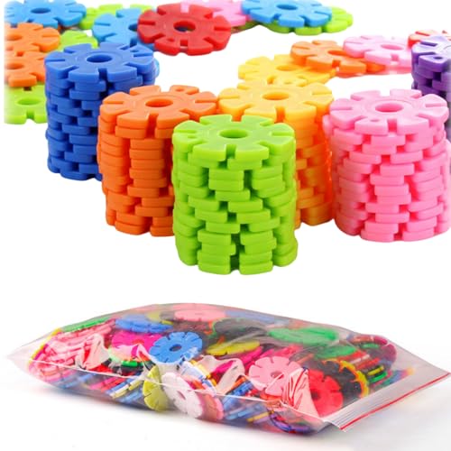 Tokaneit 480 Stück Steckblumen Spielzeug, Set Schneeflocken Stecken, Großes Set Schneeflocken Stecken, Kinder Lernspielzeug, Bunte Steckblumen-Bausteine Steckspiel, für Kinder ab 2 Jahre Tokaneit 480 Stück Steckblumen Spielzeug, Set Schneeflocken Stecken, Großes Set Schneeflocken Stecken, Kinder Lernspielzeug, Bunte Steckblumen-Bausteine Steckspiel, für Kinder ab 2 Jahre von Tokaneit
