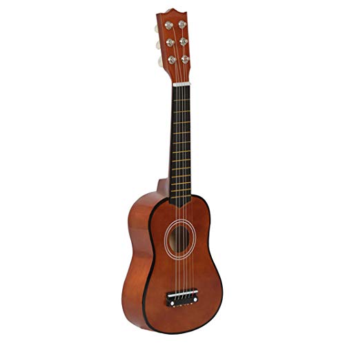 Tolaily 21 6 Saiten Kleine Mini-Gitarre Basswood-Gitarre mit Pick Strings Musikinstrumenten Spielzeug für Kinder Kinder von Tolaily
