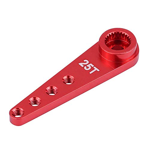 Tolaily Legierung WPL1627R Upgrade 25T Metall Lenker für RC1: 16 Auto DIY Rot von Tolaily