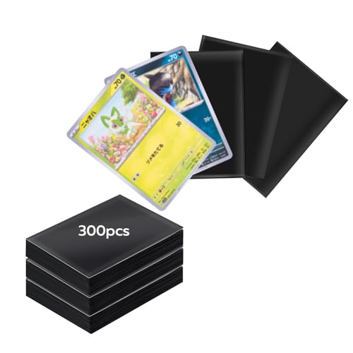 Tolseum 300 Stück Sammelkarten Hüllen, 66 x 91 mm Standardgröße Weiche Mtg sleeves,Doppelseitiger Karten Sleeves für MTG, Sammelkarten, Basketball,Fußball Karten von Tolesum