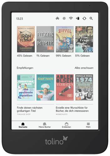Tolino shine color eBook-Reader 15.2cm (6 Zoll) Schwarz von Tolino