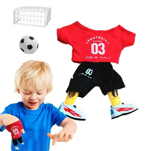 Toliya Kinder-Finger-Fußballspiel - Finger-Fußball-Set, Interaktives Fingerfußball-Spielzeugset, Fingerpuppen-Zubehör, pädagogische Requisiten für Kinder, Kleinkinder, Mädchen, Familie, Freunde von Toliya