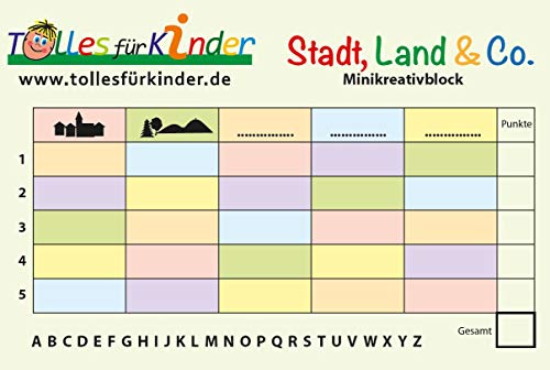 TollesfuerKinder Stadt, Land & Co. - Minikreativblock - 25 Seiten Abreißblock von TollesfuerKinder