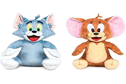 Tom&Jerry & Jerry Plüschtiere, groß, 28 cm, Katze und Maus, weich, Original Tom&Jerry & Jerry 760018954 farbig sortiert von Tom & Jerry