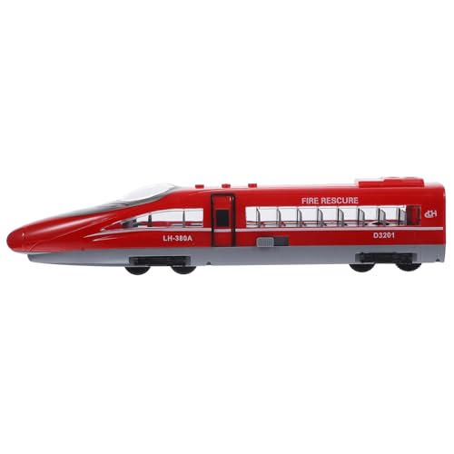 Tomaibaby Kinder Simuliertes High-Speed Rail Spielzeug mit Sound Licht Trägheit Zug Kunststoff Modell Spielzeug High Train Pull Back Toys von Tomaibaby