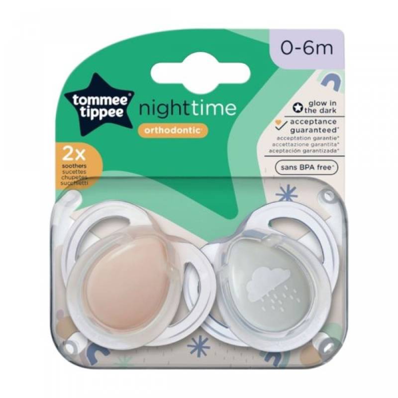 Succhietto Tommee Tippee 2 Pz Night Time 0-6m Nuvola von Tommee Tippee