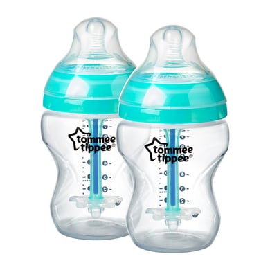 Tommee Tippee Babyfläschchen Advanced Anti-Kolik, Superweicher Sauger, 260ml, 2er Set von Tommee Tippee