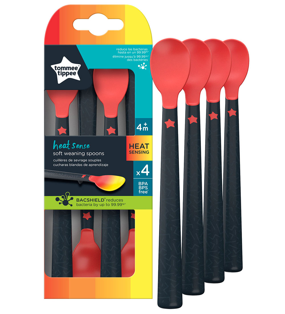 Tommee Tippee Babylöffel m. Wärmesensor - Heatsense - 4er-Pack - - Tommee Tippee - One Size - Kinderbesteck Tommee Tippee Babylöffel m. Wärmesensor - Heatsense - 4er-Pack - - Tommee Tippee - One Size - Kinderbesteck von Tommee Tippee