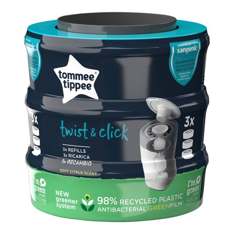 Tommee Tippee Twist & Click Nachfüllkassetten Twist 3er Pack von Tommee Tippee