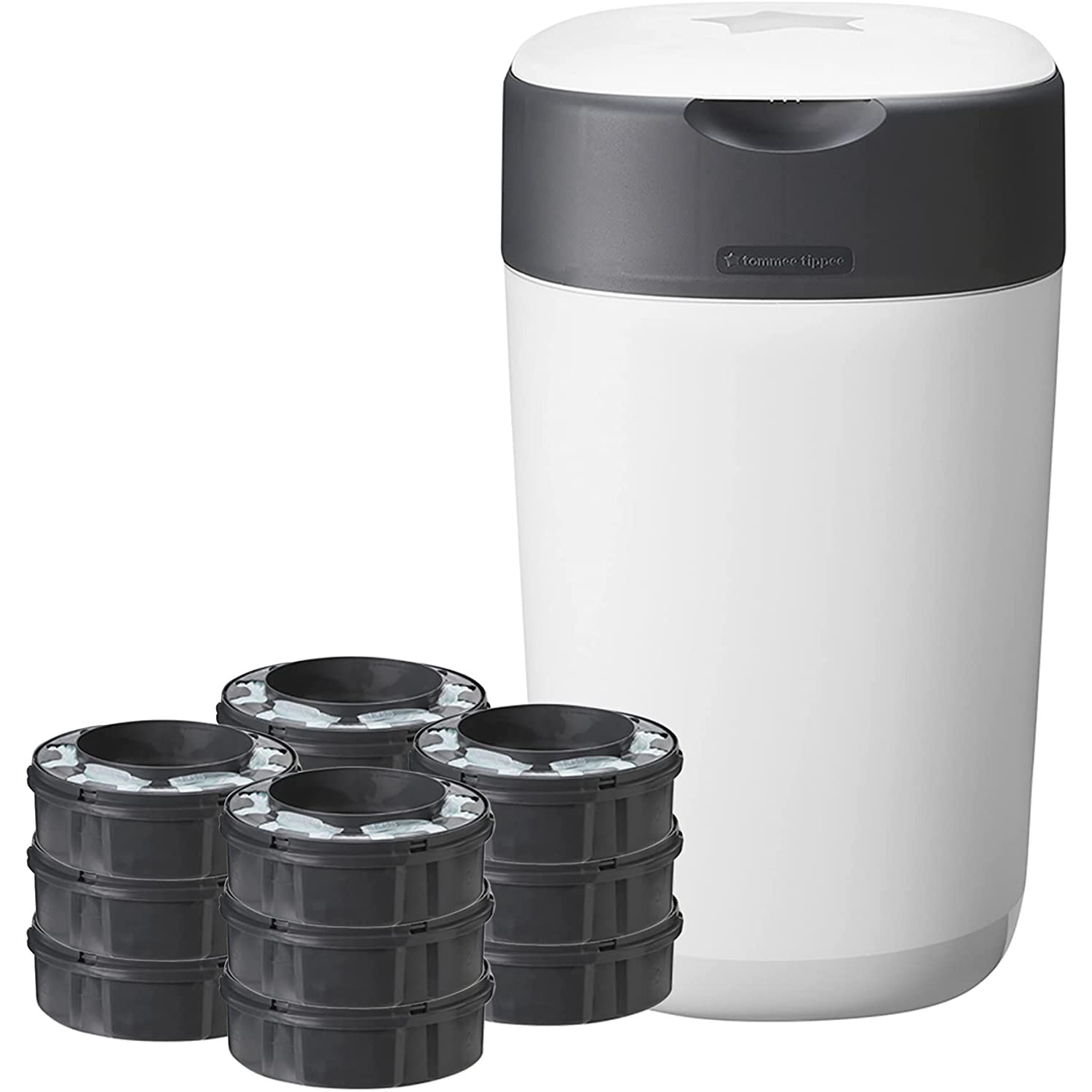 Tommee Tippee Sangenic Twist & Click Windelbehälter + 12 Nachfüllungen von Tommee Tippee