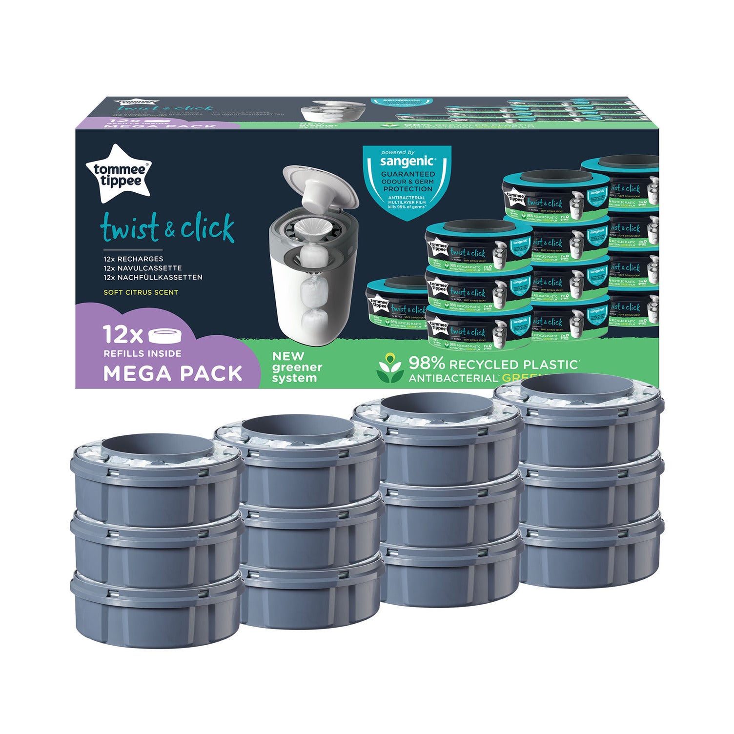 Tommee Tippee Twist Refill 12er-Pack von Tommee Tippee