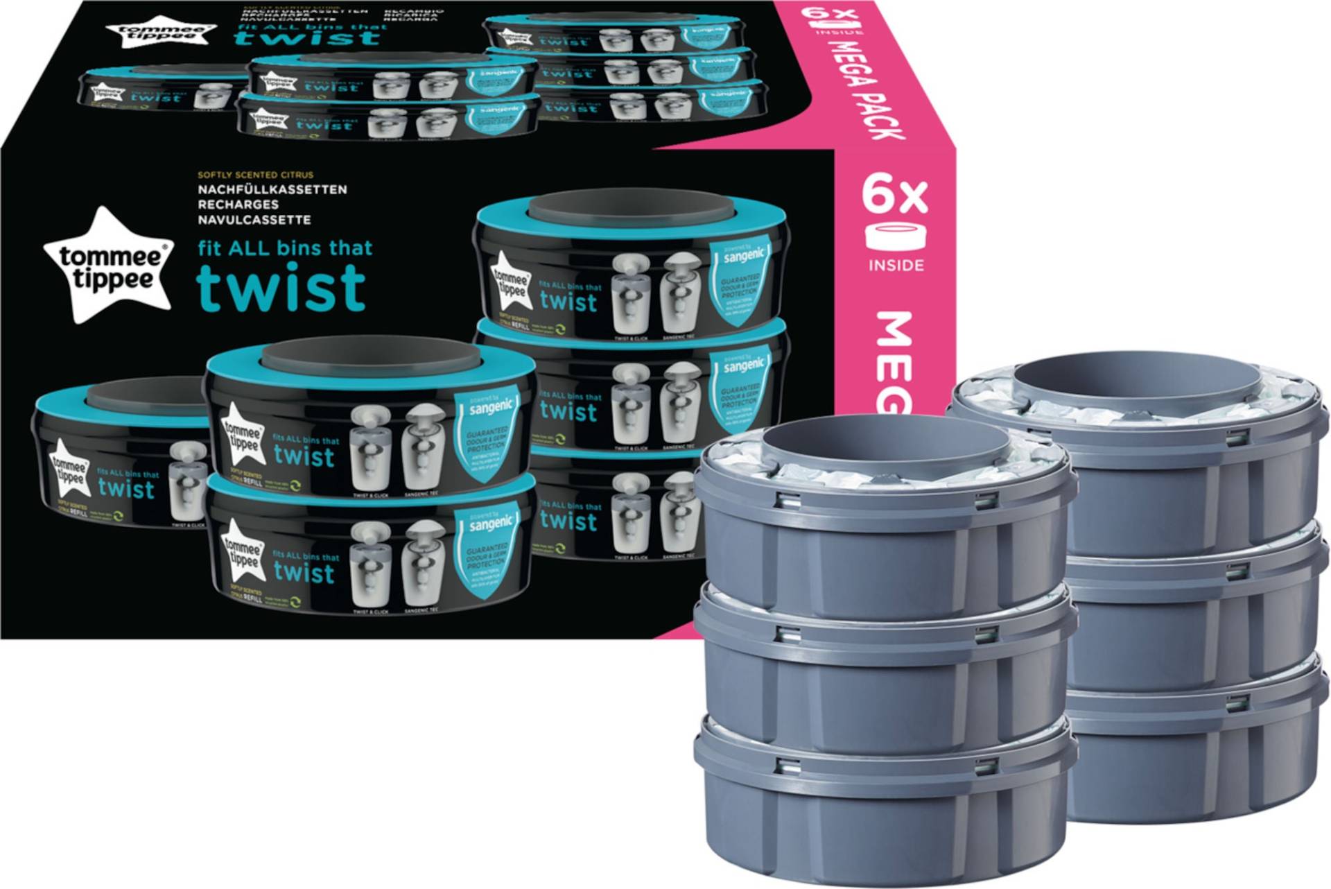 Tommee Tippee Twist Refill  6er-Pack von Tommee Tippee