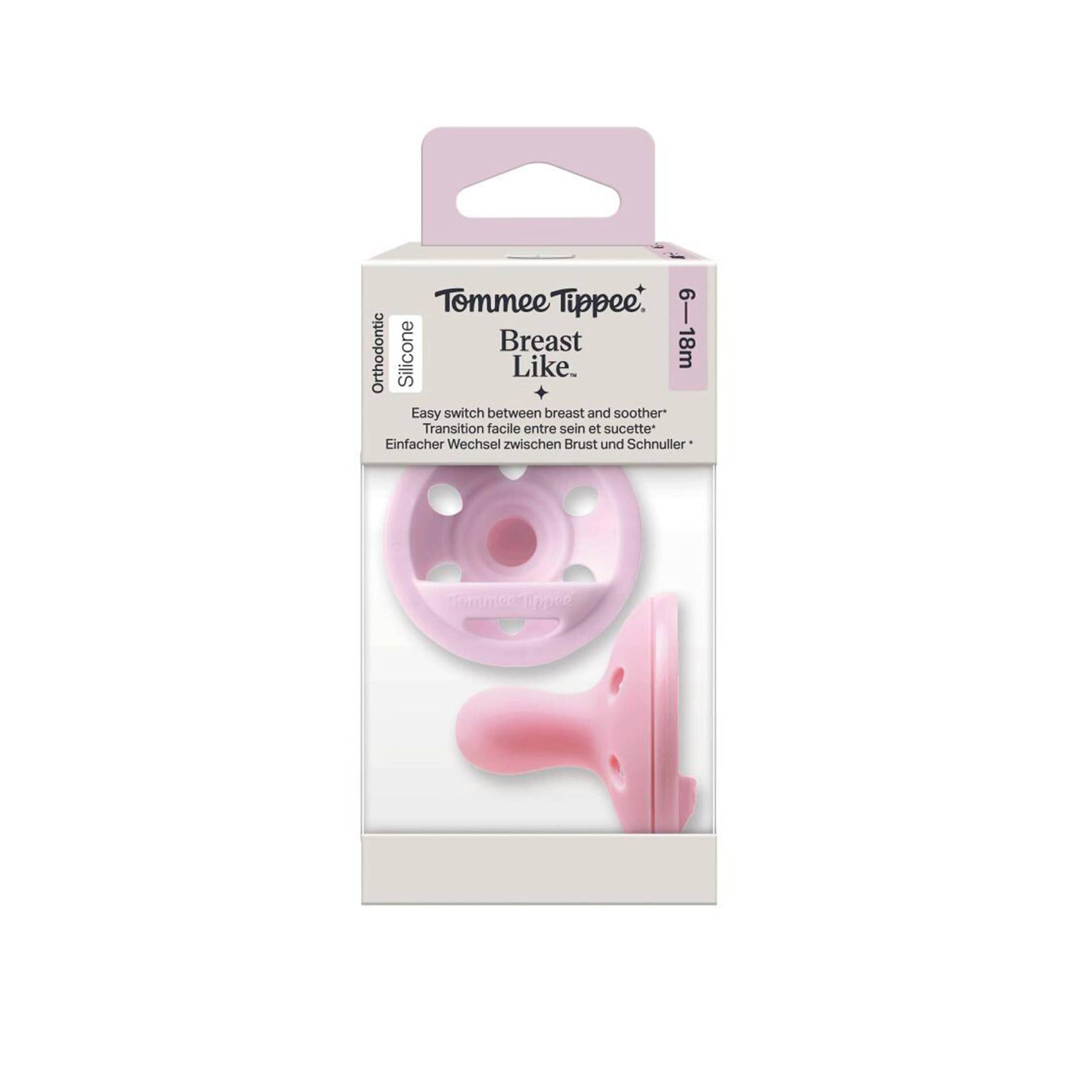 Tommee Tippee Twist & Click 2er-Pack Schnuller Breast Like 6-18M Tommee Tippee Twist & Click 2er-Pack Schnuller Breast Like 6-18M von Tommee Tippee