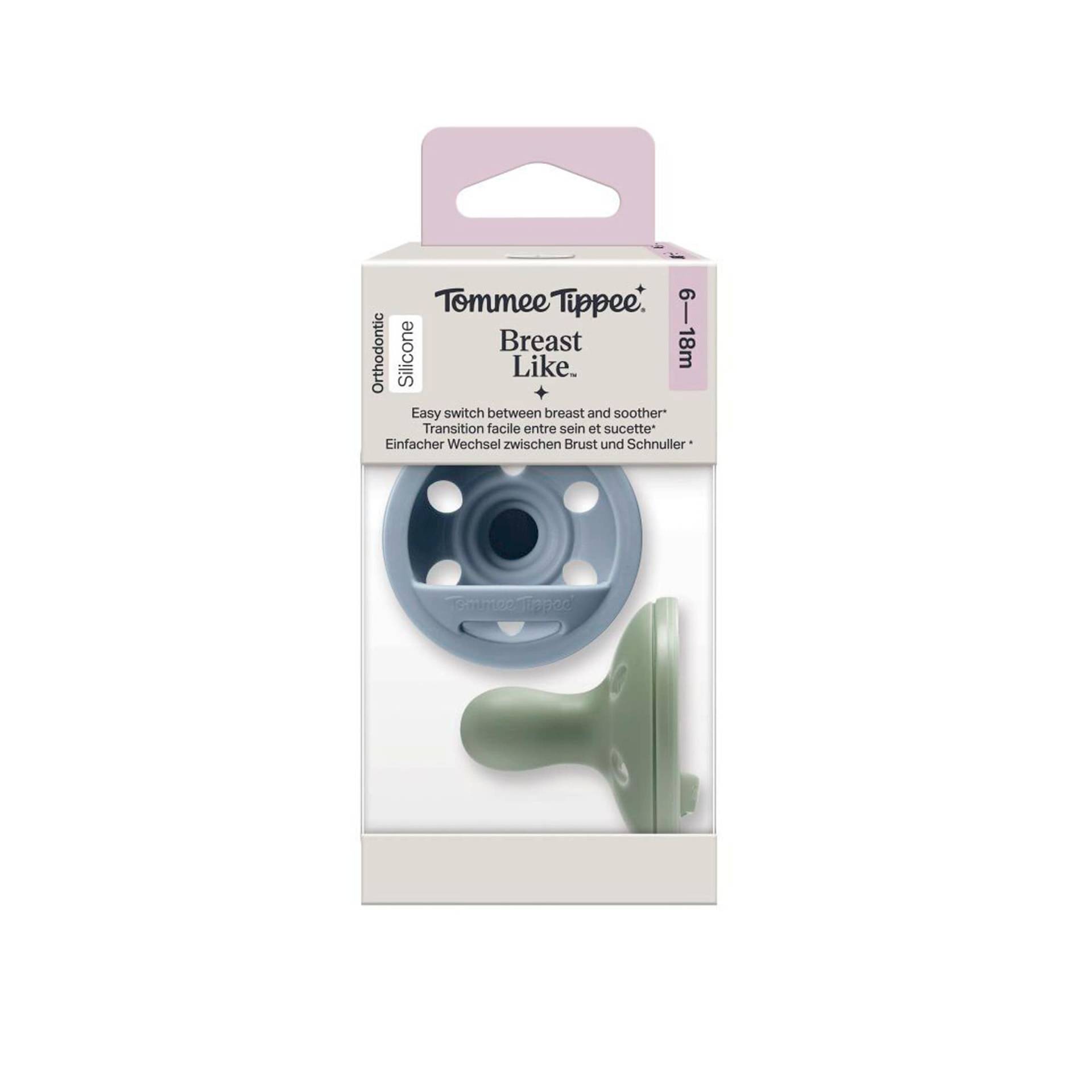Tommee Tippee Twist & Click 2er-Pack Schnuller Breast Like 6-18M Tommee Tippee Twist & Click 2er-Pack Schnuller Breast Like 6-18M von Tommee Tippee
