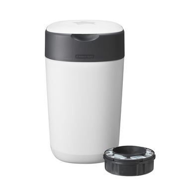 Tommee Tippee Twist & Click Advanced Windeleimer, inkl. einer Kassette mit nachhaltig gewonnenem, antibakteriellem Greenfilm in weiß von Tommee Tippee