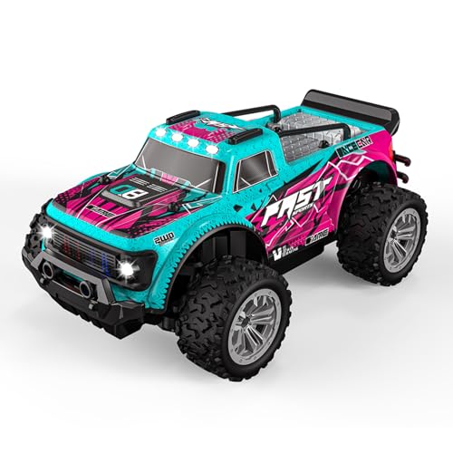 Tomotato Ferngesteuerte RC-Trucks, All-Terrain-ferngesteuertes Auto, Geländewagen, 4WD-ferngesteuertes Auto, ferngesteuertes Auto für Jungen, Mädchen, Kinder, KF23, 2,4 G (1 Batterie) von Tomotato