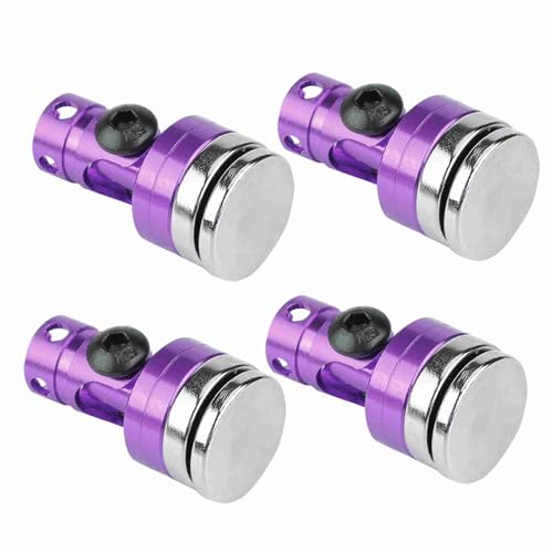 Tomvorks Aluminium Magnetic Body Post Mount für SCX10 4WD RC Car Gelb Schwarz Lila 4PCS (Lila) von Tomvorks