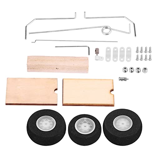 Tomvorks KT DIY Festflügelmodell Flugzeugfahrwerksrad Universal Set Exquisites Arbeitskunst Licht Easy-Installation Großartige Anfänger-Experten Neuartiger Aussehenstraining Kit von Tomvorks