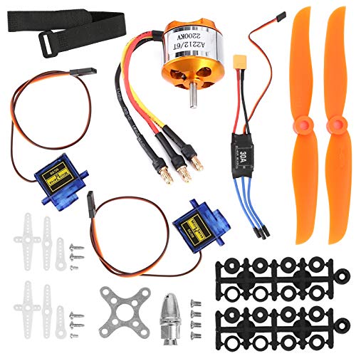 Tomvorks RC-Flugzeugzubehör SG90 9G-Mikroservo, 30A-Regler, XT60-Set für Ferngesteuerte RC-Flugzeuge, Kompatibel mit Lithiumbatterien, Wunderbares Zubehör von Tomvorks