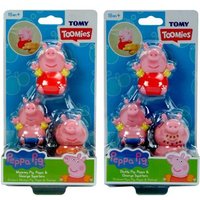 TOMY100-73105 Peppa Wutz Badespritzer (3er Set) von Tomy