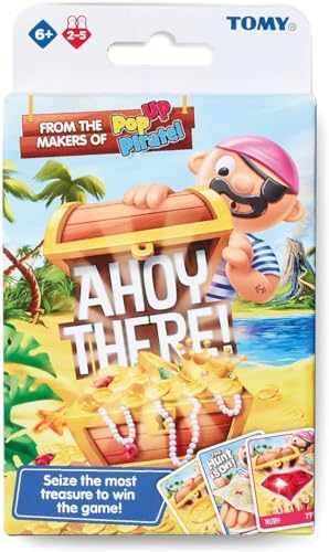 TOMY Ahoy There! Kartenspiel EIN schnelllebiges Familien-Kartenspiel Actionkartenspiel für Jungen und Mädchen, Kartenbrettspiele ab 6, 7, 8, 9 Jahren von TOMY