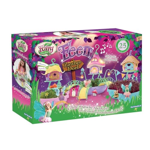 TOMY My Fairy Garden Spielzeugset. Märchenhafter Feen-Garten für Kinder ab 4 Jahren zum selber Pflanzen. Feen-Garten Set inkl. Grassamen, Kreativset Mädchen, Spielzeug für Kleinkinder von TOMY