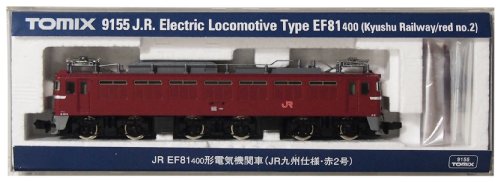 TOMIX Spur N 9155 EF81-400 (JR Kyushu Spezifikationen und Rot Nr 2) von TomyTEC