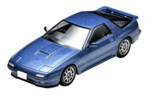 TomyTEC 307648 1/64 Mazda RX7 GT-X Savanna, Blau, Modell 1989 Die- Cast, Sammlermodelle von TomyTEC