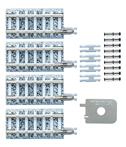 Tomytec 971530" 4 Übergangsgleise in Schotter Modellbausatz, One Size von TomyTEC