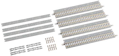 Tomytec 017691 4 Gleise, gerade mit breiter Schotterbettung, je 140 mm von TomyTEC