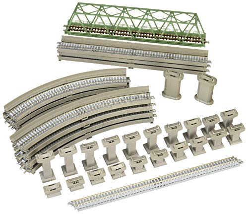 Tomytec 910275 Schienen-Startset, Oval, mitBrücke, One Size von TomyTEC