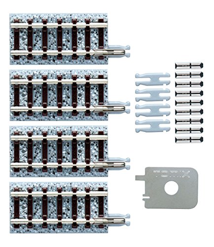 Tomytec 971529" 4 Übergangsgleise in Schotter Modellbausatz, One Size von TomyTEC