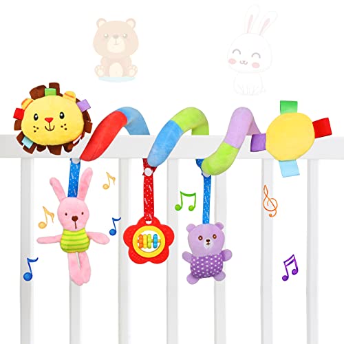 TonStyle Babyschale Spielzeug, Activity Spirale Löwe Kinderwagen Spielzeug zum Fühlen und Greifen-Babyspielzeug für Bett, Laufstall, Autositz-Motorikspielzeug für Babys und Kleinkinder ab 0+ Monaten TonStyle Babyschale Spielzeug, Activity Spirale Löwe Kinderwagen Spielzeug zum Fühlen und Greifen-Babyspielzeug für Bett, Laufstall, Autositz-Motorikspielzeug für Babys und Kleinkinder ab 0+ Monaten von TonStyle