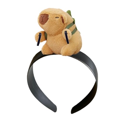 Tongyanji Haarspangen, Stirnbänder, Haarschmuck für Damen, niedliches Puppen-Stirnband, lustiges zahnloses Puppen-Stirnband, Capybara-Haarband, Baumwoll-Puppen-Stirnband, perfekt für Partys und von Tongyanji