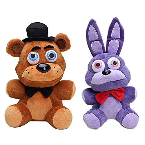 7-Zoll - Five Nights Plüschpuppe Sets - Sister Location Bonnie Red Foxy Bear Chica Weiche Gefüllte Puppen Ornamente Heimdekoration von Tongyundacheng