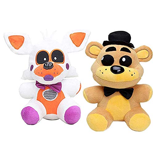 7-Zoll - Five Nights Plüschpuppe Sets - Sister Location Bonnie Red Foxy Bear Chica Weiche Gefüllte Puppen Ornamente Heimdekoration von Tongyundacheng