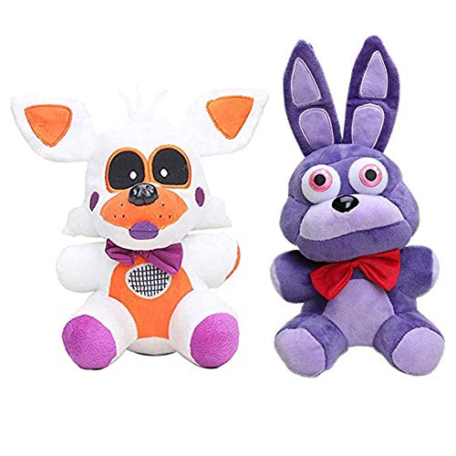 7-Zoll - Five Nights Plüschpuppe Sets - Sister Location Bonnie Red Foxy Bear Chica Weiche Gefüllte Puppen Ornamente Heimdekoration von Tongyundacheng