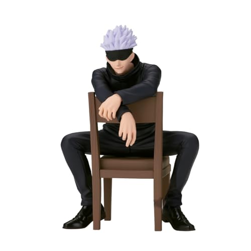 Anime Charakter Prison Realm Gojo Satoru Figur Sitting Pose Gojo Anime Statue PVC Modell Desktop Dekoration Sammlung Geschenke für Fans von Tongyundacheng