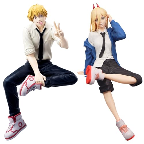 Chainsaw Man Anime Figur Denji Power Noodle Stopper Action Figur PVC Charakter Modell Statue Anime Sammlerstück Desktop Ornamente für Fans 14cm von Tongyundacheng