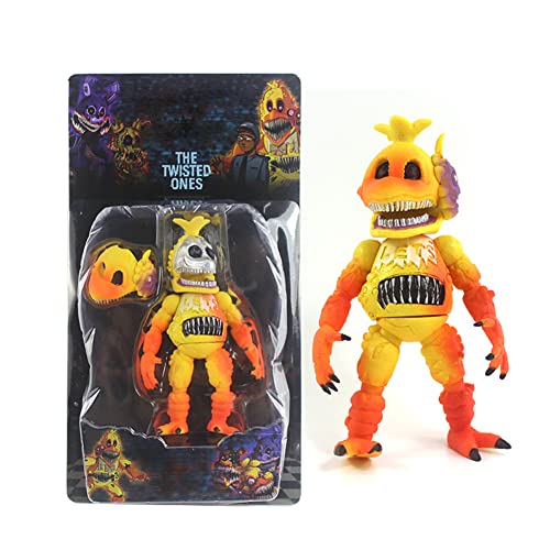 Tongyundacheng Five Nights Game Pizzeria Simulator Actionfigur 16,5 cm, Animatronics [Nightmare Foxy/Bonnie/Chica/Fazbear] von Tongyundacheng