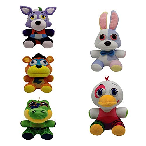 Five Nights Security Breach Plüschpuppe Five Nights Game Plushies Niedliches Tier Plüschtier für Kinder Erwachsene Geburtstagsgeschenk Sammlungen von Tongyundacheng