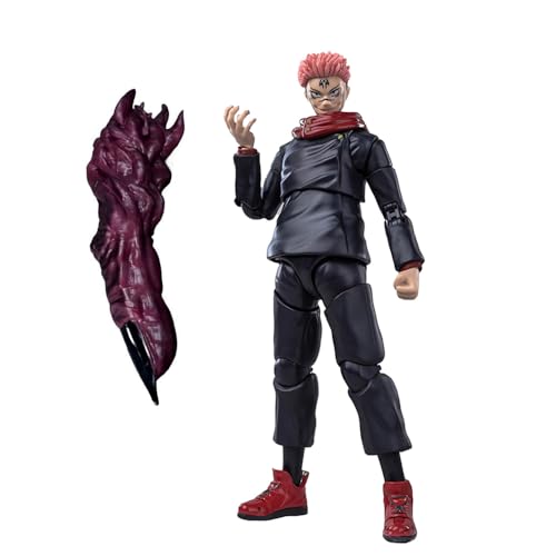 Gojo Satoru Action Figur, Itadori Yuji Fushiguro Megumi Figur Modell Anime Bewegliches Changeable Face PVC Statue Sammlerstück Desktop Dekoration 18cm von Tongyundacheng