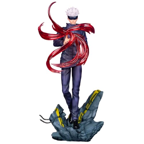 JJK Anime Figur Gojo Satoru Action Figur Statue 30cm Satoru Gojo Stehende Position Modell Sammlerstücke Desktop Dekoration von Tongyundacheng