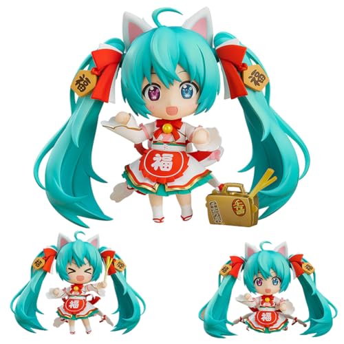 Miku Action Figure Anime Kawaii Girl Figur Mini Miku Statue Anime PVC Modell mit Zubehör Desktop Sammlerstück Ornament Cartoon Auto Dekoration, 10cm Miku Action Figure Anime Kawaii Girl Figur Mini Miku Statue Anime PVC Modell mit Zubehör Desktop Sammlerstück Ornament Cartoon Auto Dekoration, 10cm von Tongyundacheng